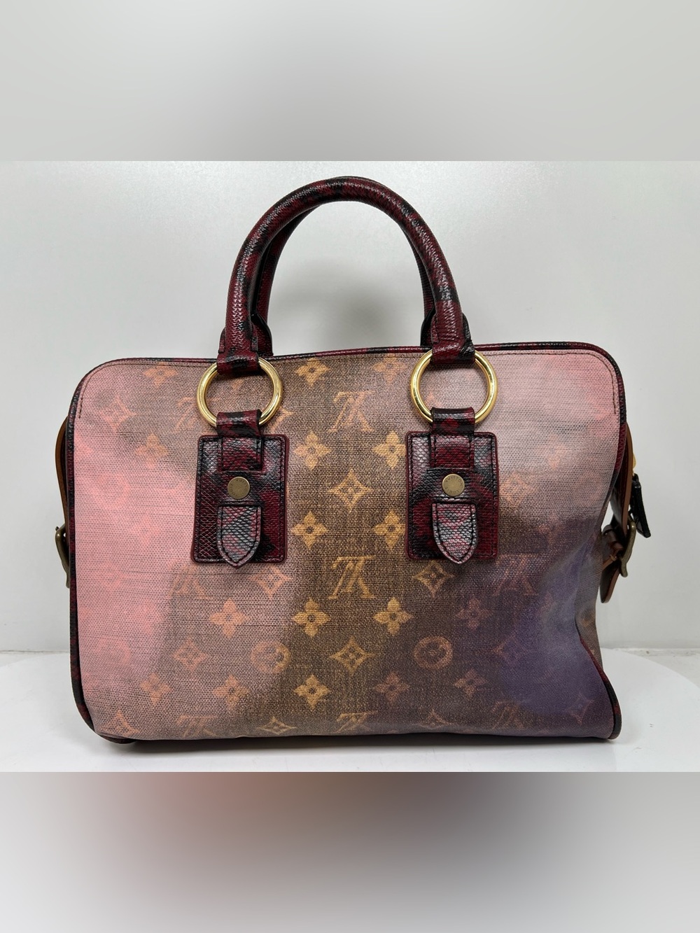 LOUIS VUITTON Limited Edition Richard Prince Snakeskin Jokes Bag, France